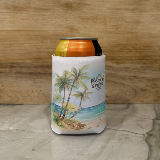 Personalized Beach Can Coozie