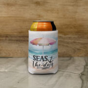 Personalized Beach Can Coozie