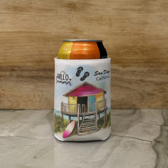 Personalized Beach Party Can Coozie