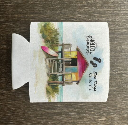 Personalized Beach Party Can Coozie