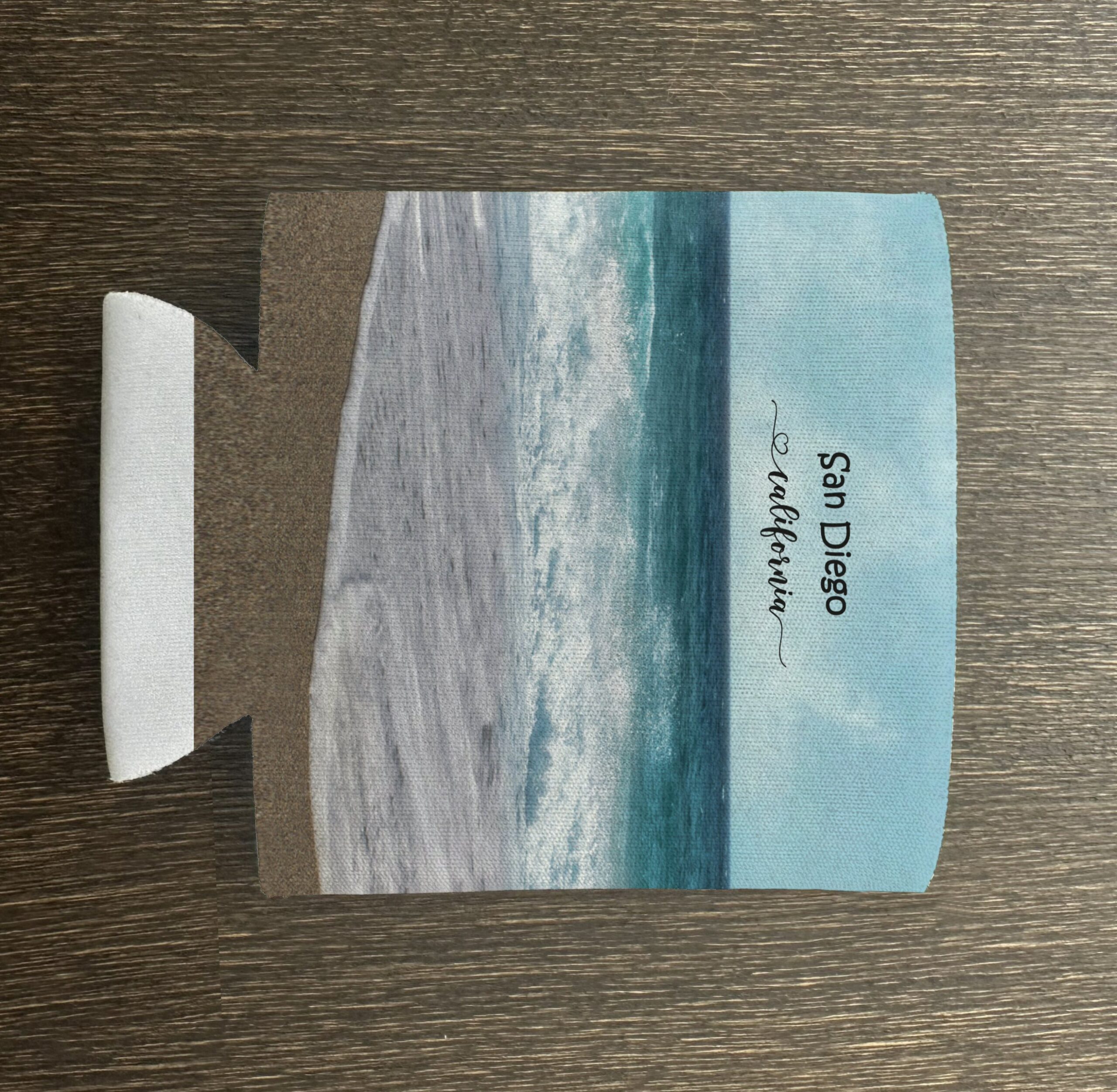 Personalized Beach Can Coozie