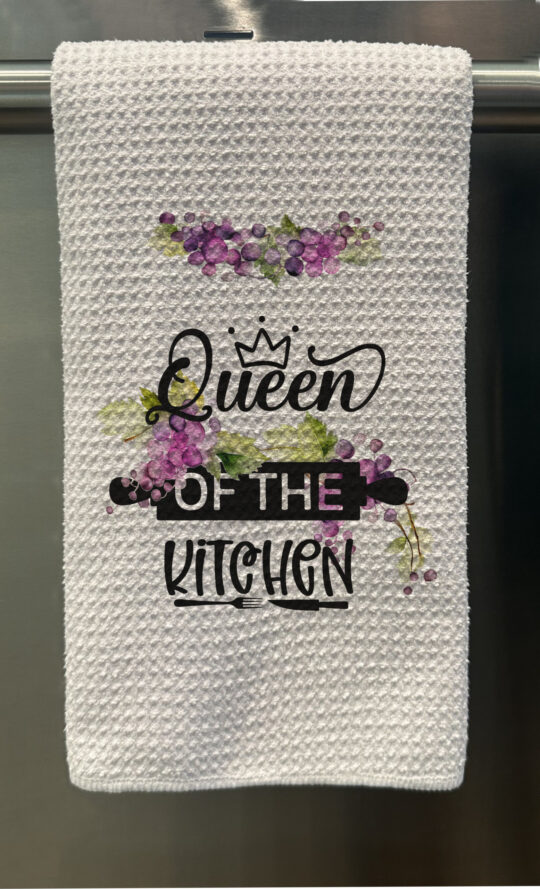 Queen of the Kitchen Waffle Tea Towel