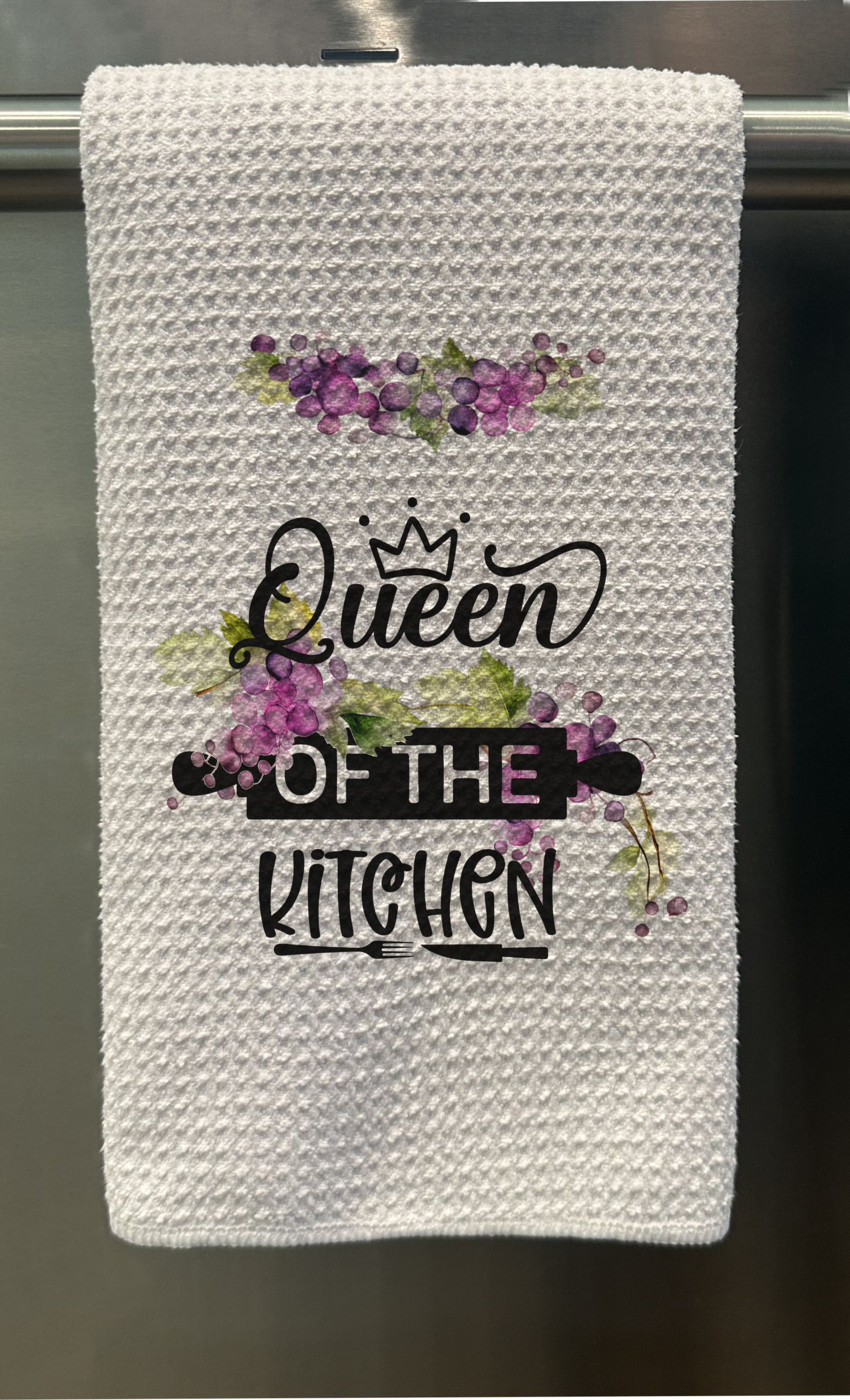 Queen of the Kitchen Waffle Tea Towel