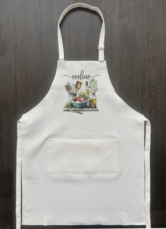 Custom floral utensils Apron