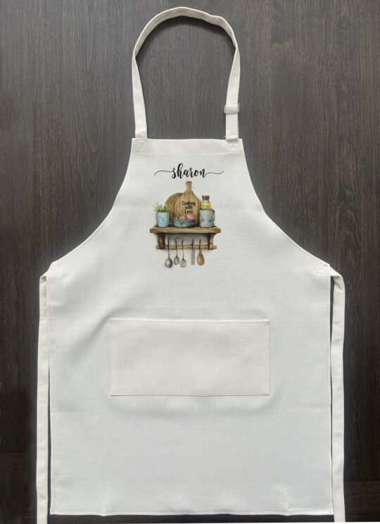 Custom floral utensils Apron