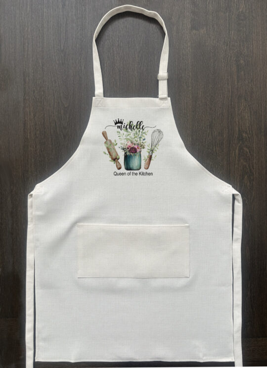 Custom floral utensils Apron