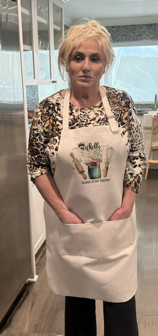 Custom floral utensils Apron