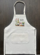 Custom wine and flowers Apron